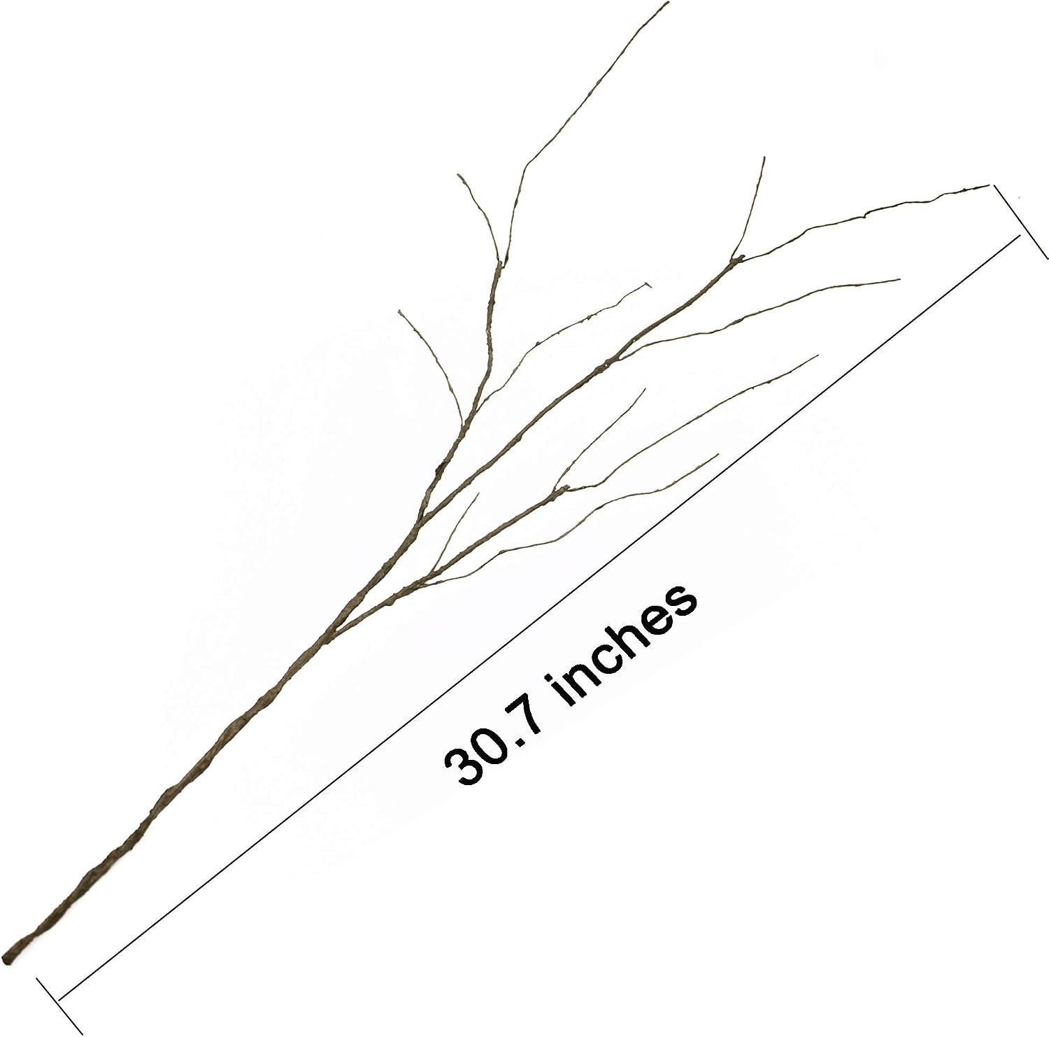 Artificial Curly Willow Branches, Decorative Dry Twigs, 30.7 Inches Sticks