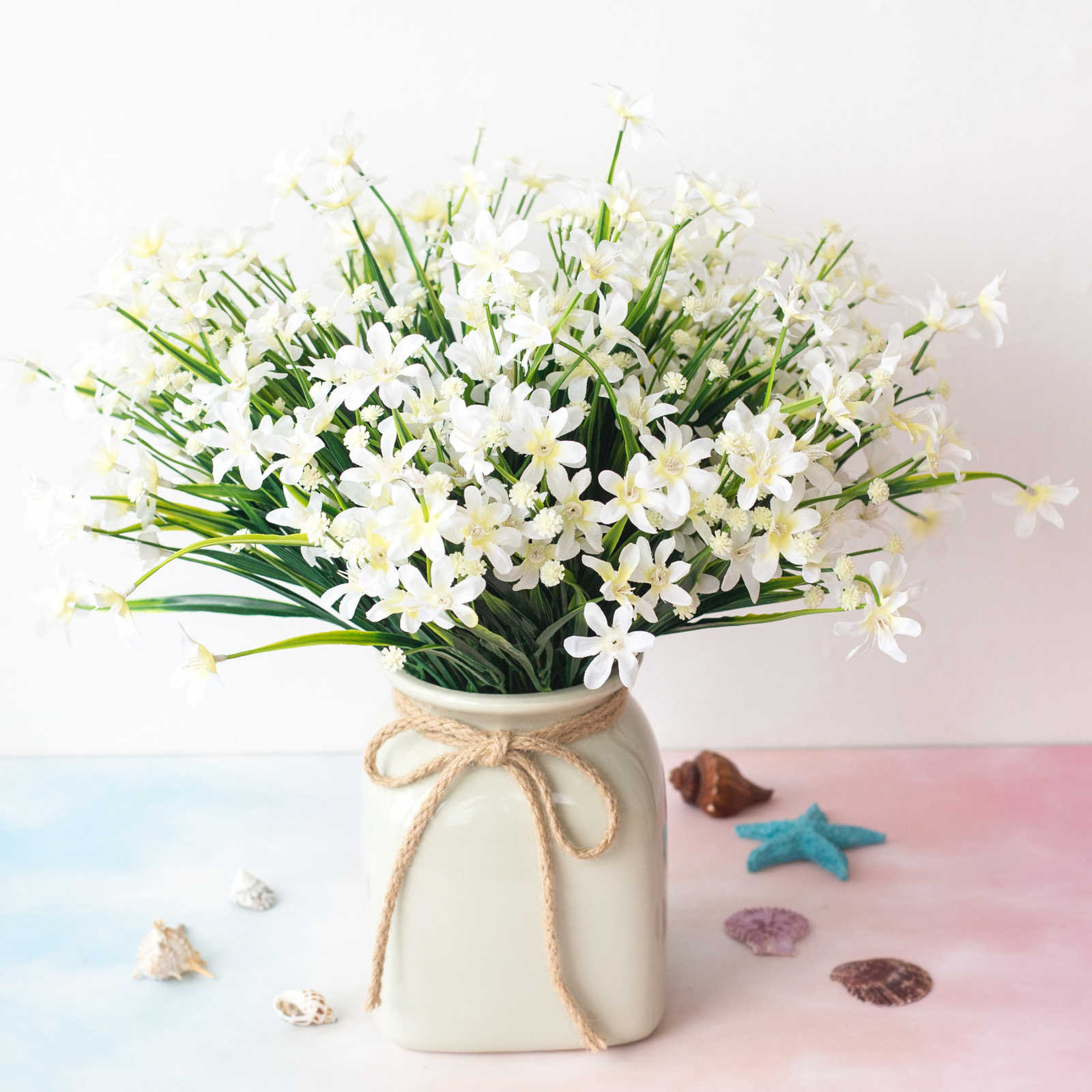 Artificial Flowers Fake Plant Outdoor Floral Greenery Shrubs BUY 2 GET 2 FREE