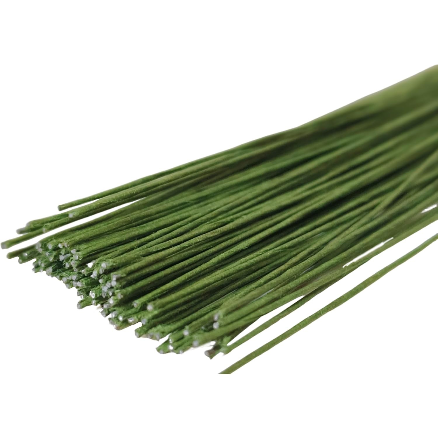 100 pcs 14 in 26 Gauge Floral Stem Wire Green Crafts Florist Wire Stems for
