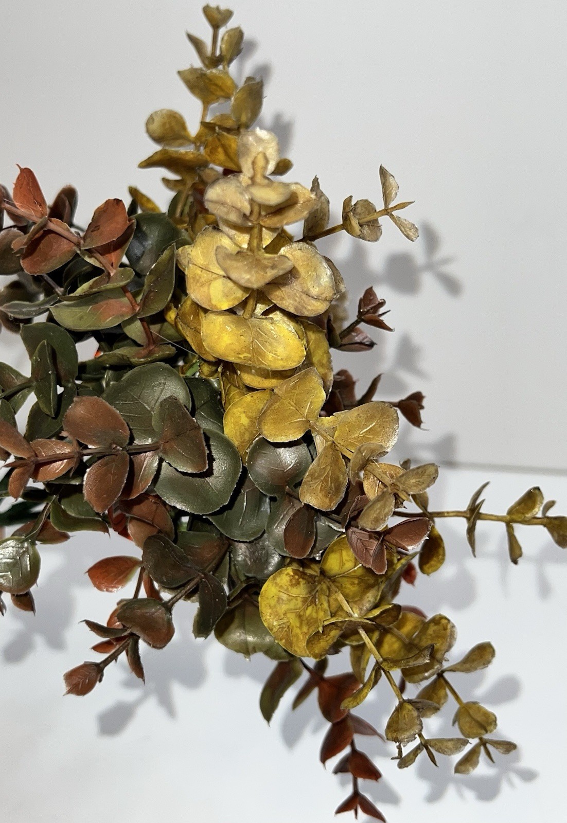 Artificial Eucalyptis Leaves Branches 3 Pc Fall Autumn Decor Thanksgiving NWT