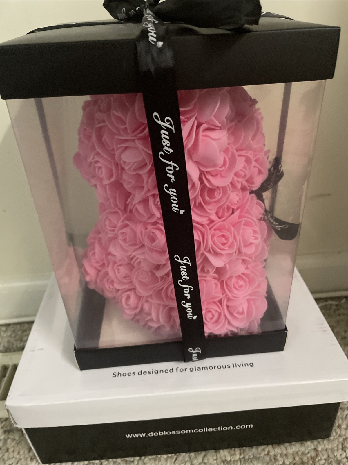 EE Rose Bear Flower Bear with Box Rose Teddy Bear Gifts for Her Mom Mother