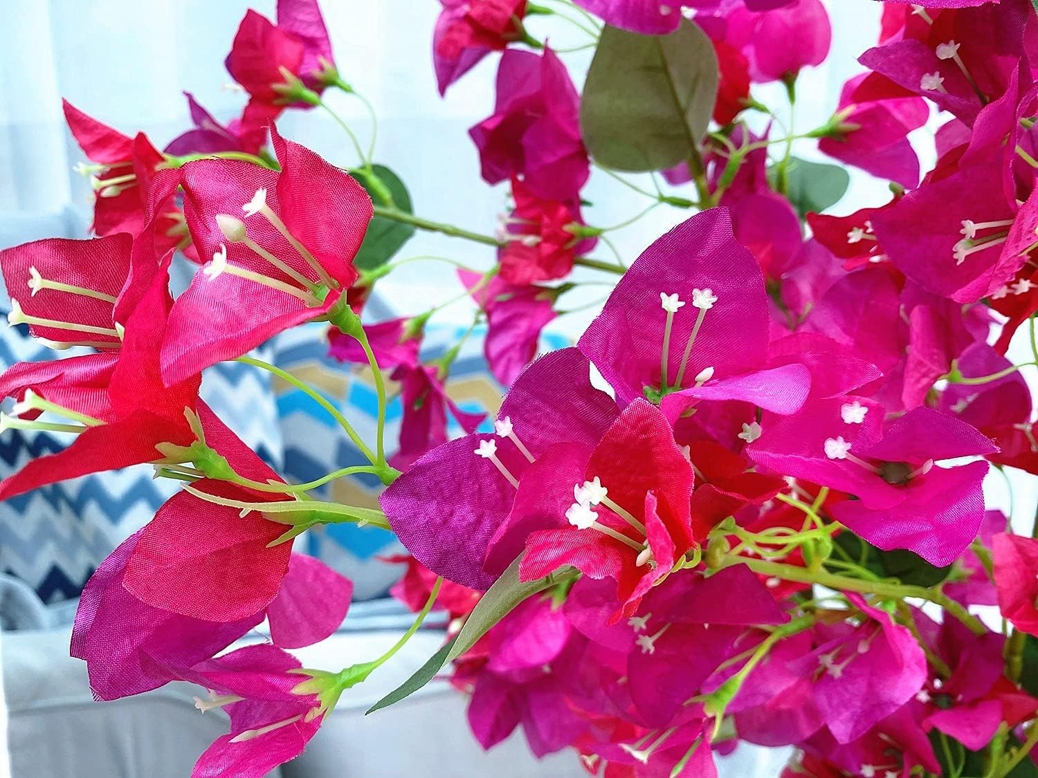 Artificial Silk Bougainvillea Branches – Fushia Mix