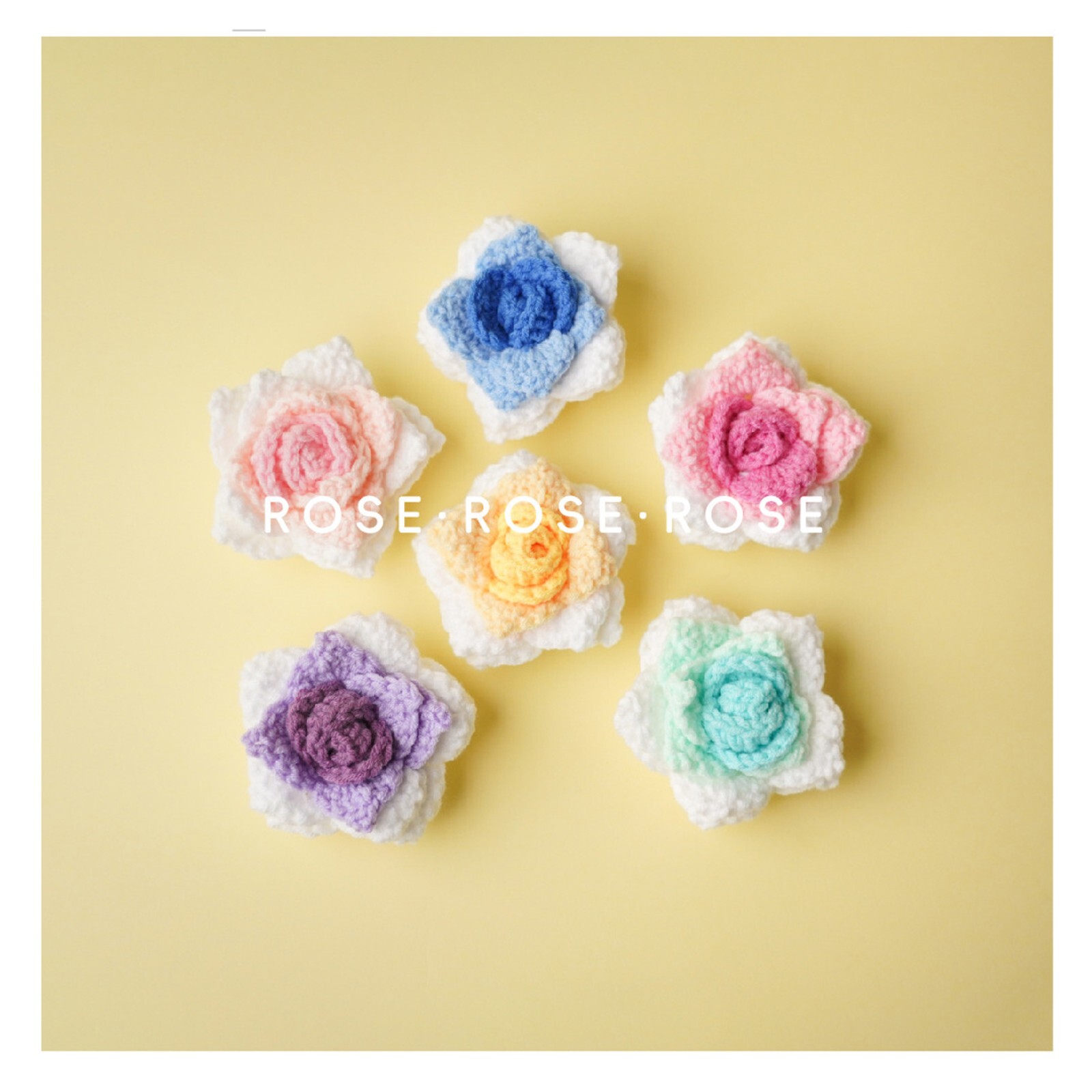10 PCS Hand-woven Simulated Roses Sunflower DIY Clothing Accessories
