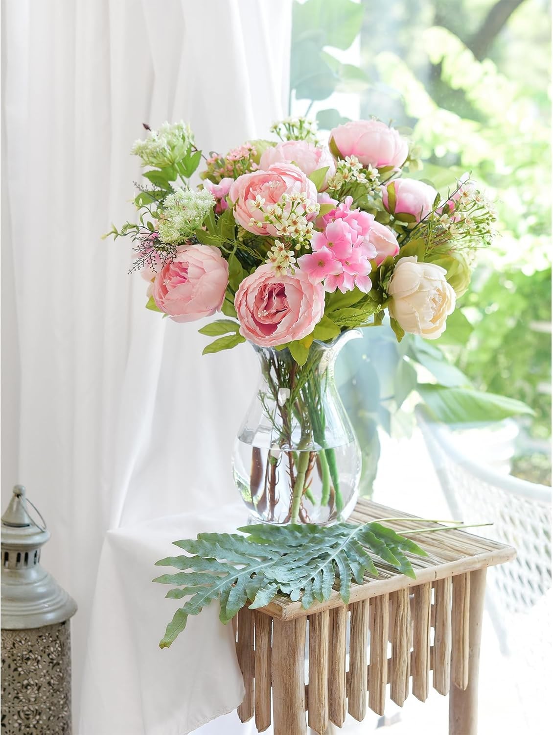 Vintage silk peonies hydrangeas for wedding home decor floral