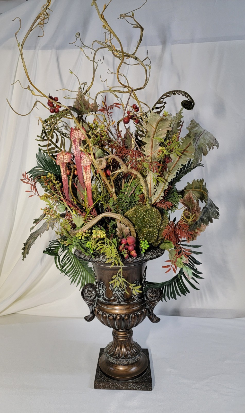 Faux Botanical Arrangement and Centerpiece