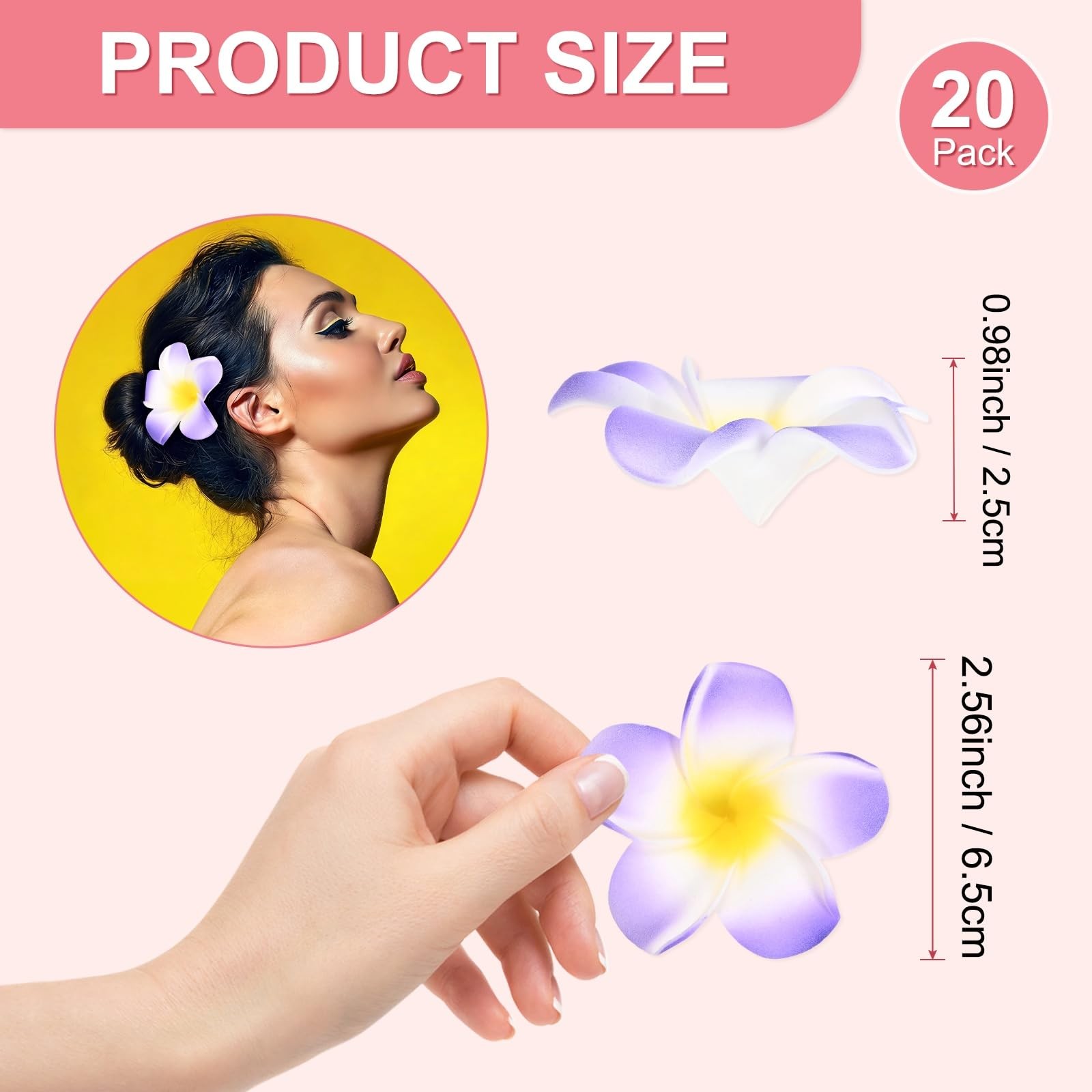 20-Pack Artificial Flowers Bulk, 2.56Inch/65mm Fake Chrysanthemum Floral Silk…