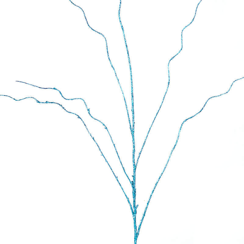 Factory Direct Craft Blue Glittered Artificial Twig Sprays | 3 Sprays