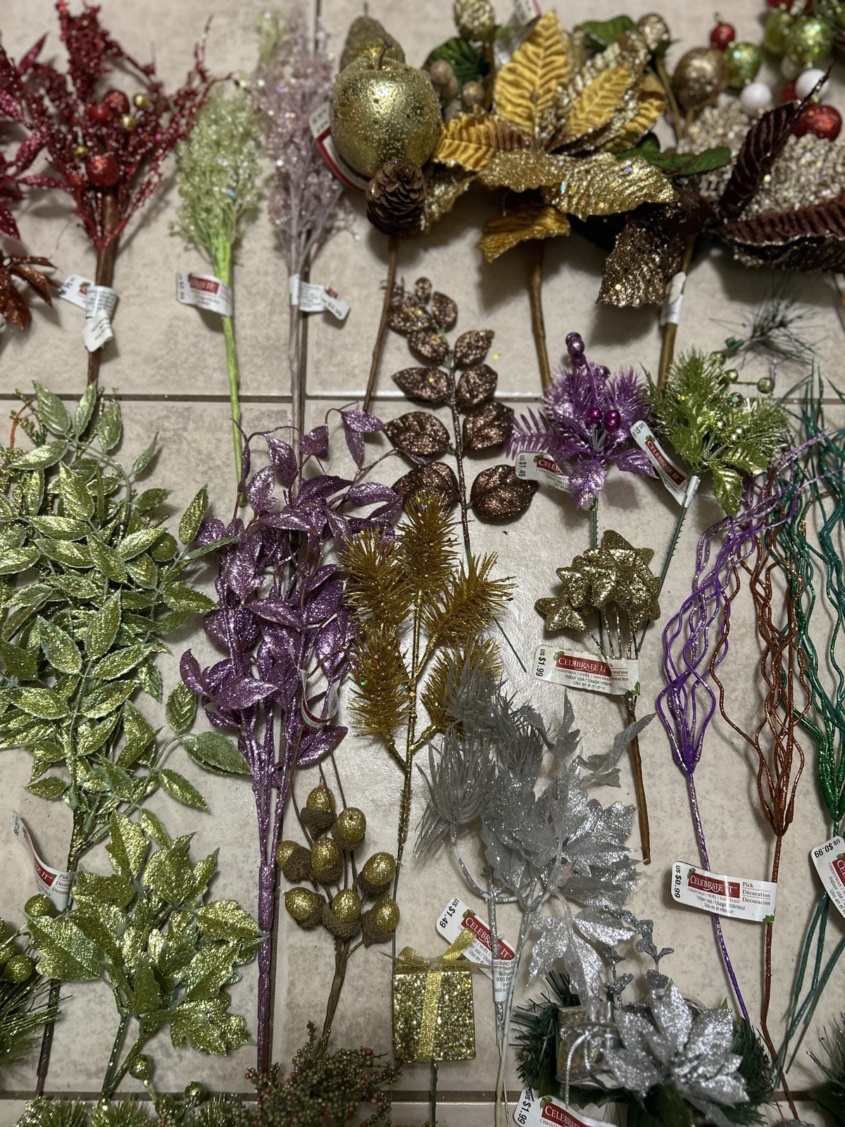 Artificial Stems And Blooms For Crafting/diy