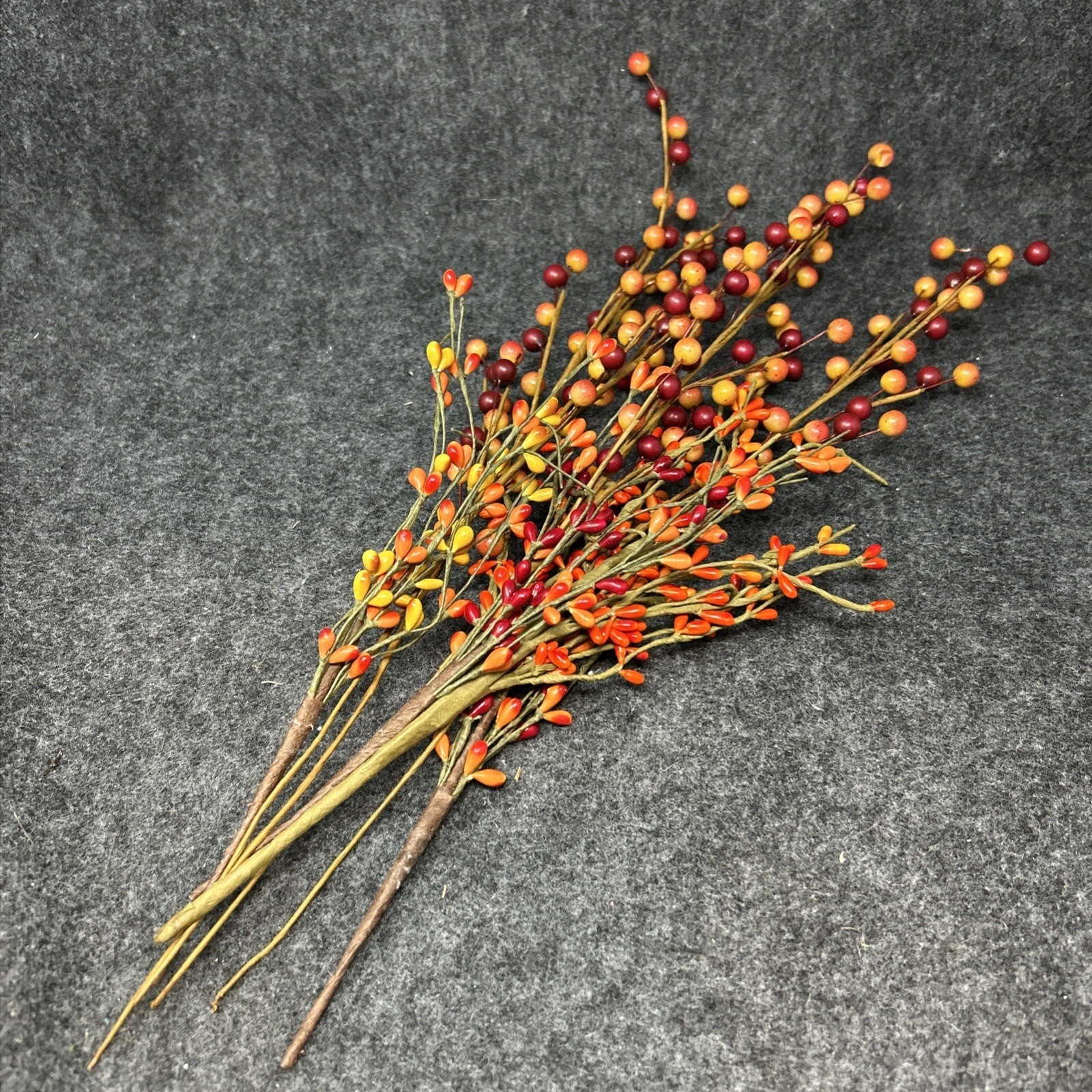 Harvest & Pip Berry Picks 4/each Artificial Floral Picks Autumn Craft Decor