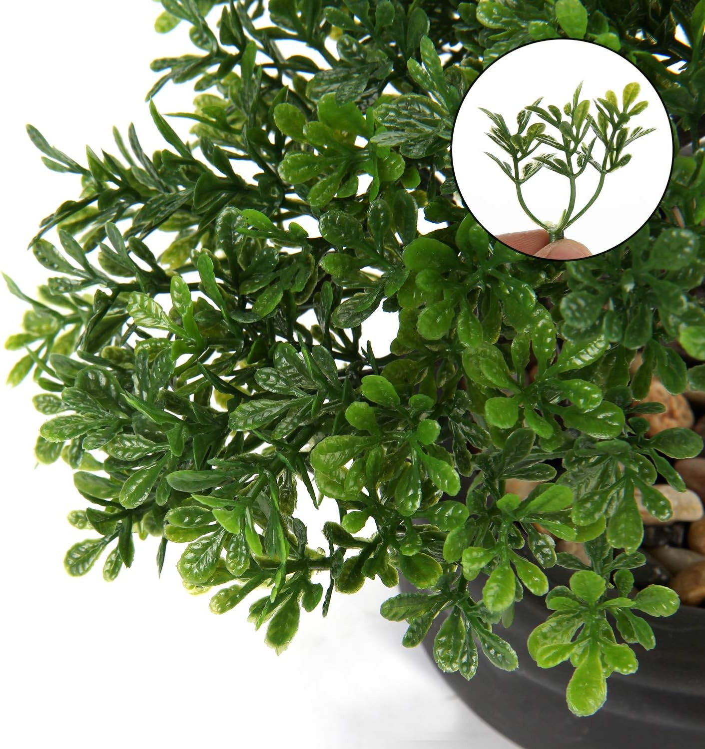 Artificial Bonsai Tree Juniper Faux Plants Indoor Small Fake Plants Decor with C