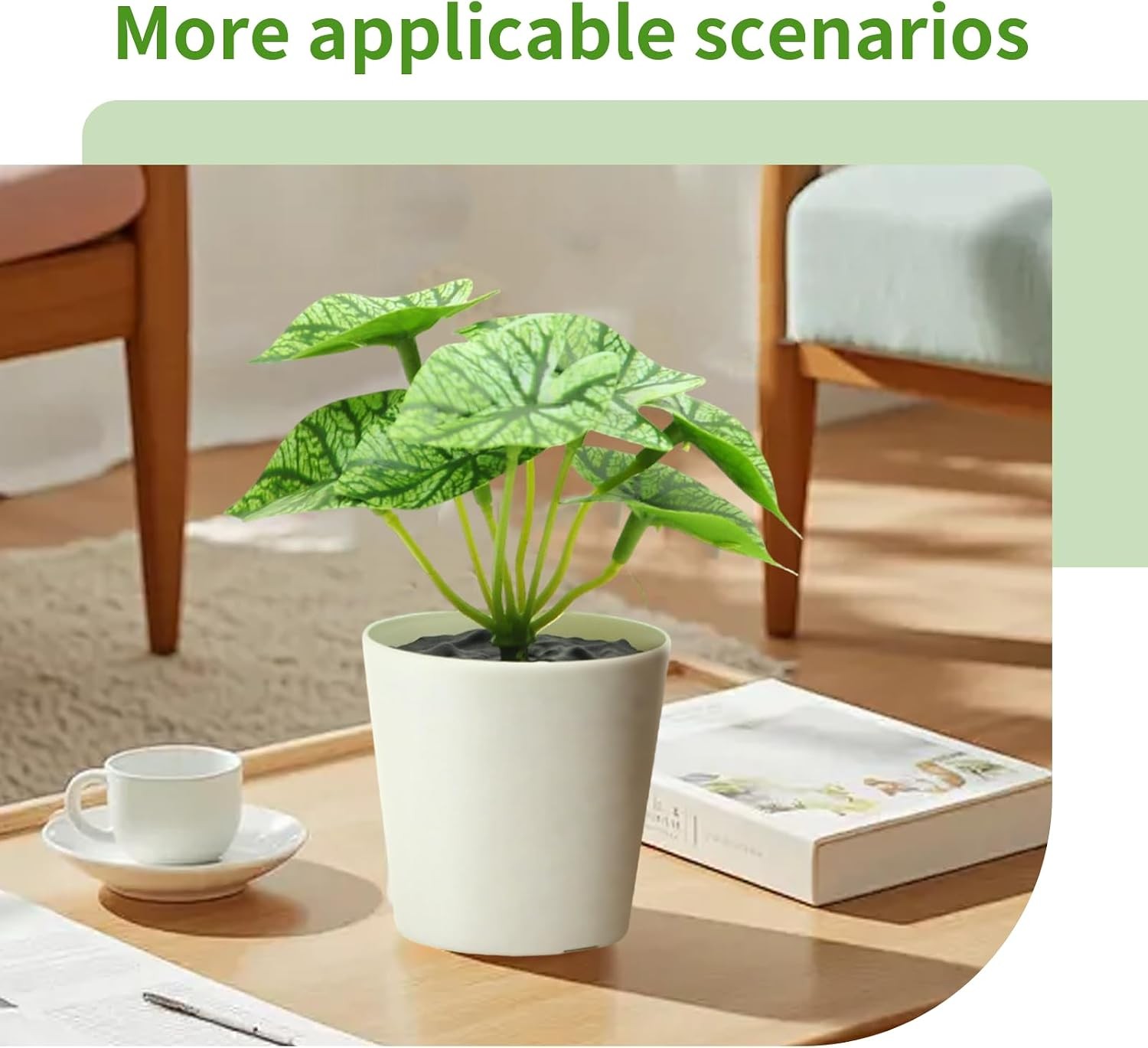 6 Pack Fake Plants for Room Decor,Mini Artificial Potted Plants for Home Office