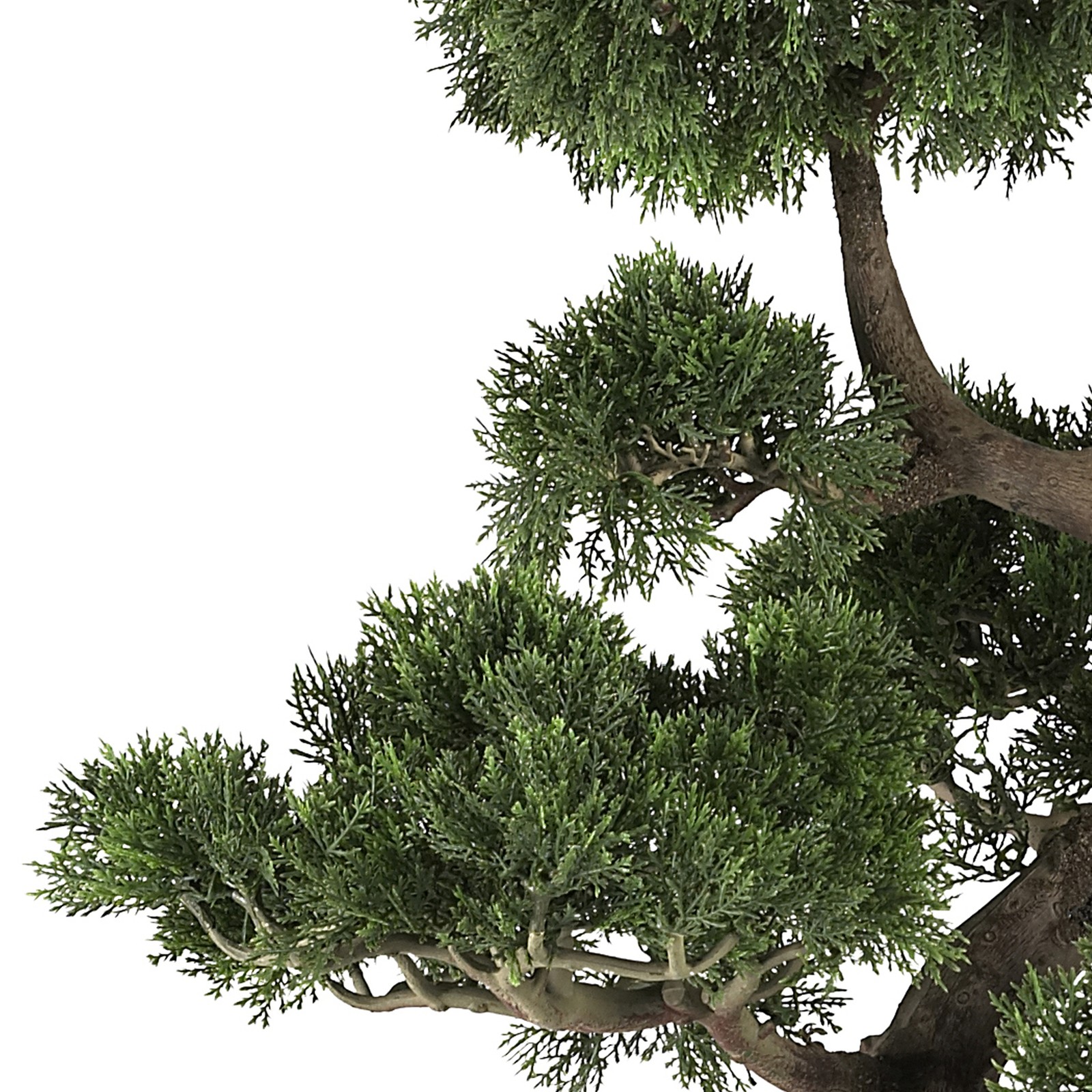 Nearly Natural 36″ Cedar Bonsai Silk Plant in Green