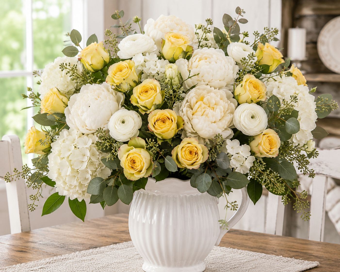 Yellow Artificial Roses 12 Stems Faux Silk Rose Bouquet Small Roses Wedding Flow
