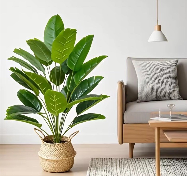 24 Leaves Large Artificial Palm Plant For Indoor Outdoor Use No Pot!