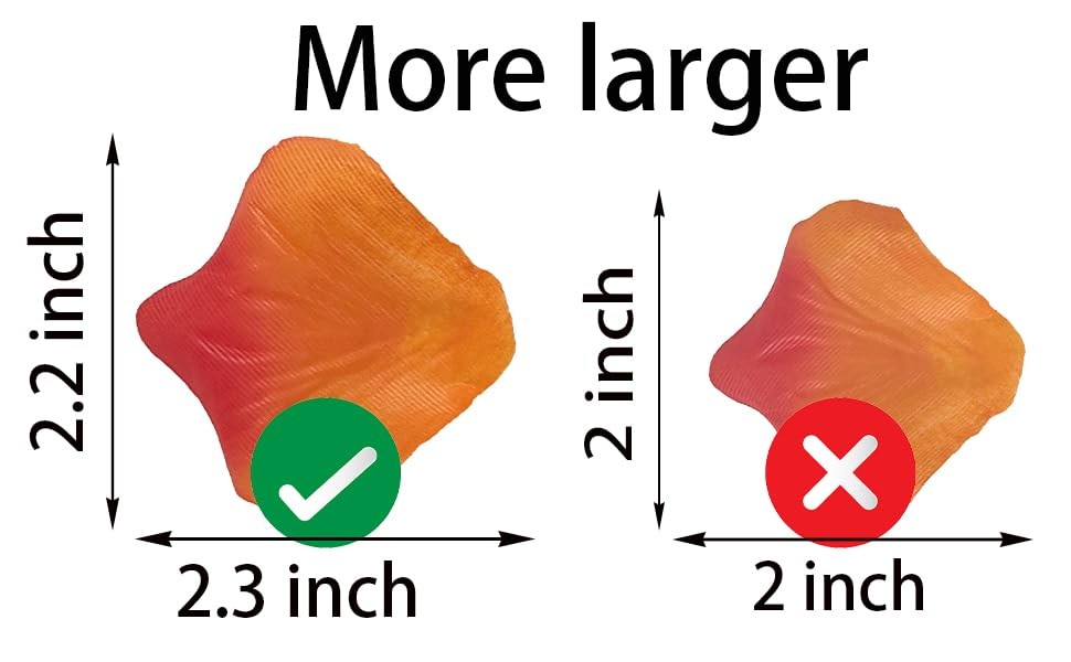 1500 Pcs Pre-Separated Artificial Gradient Orange Red Rose Petals, Sunset Flo…