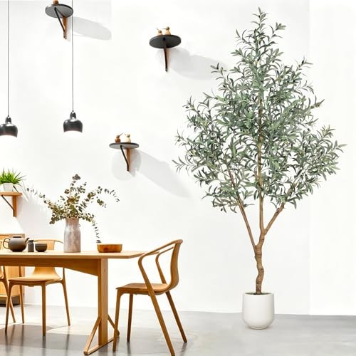 7FT Olive Trees Artificial Indoor – Realistic Artificial Olive Tree Indoor 7ft