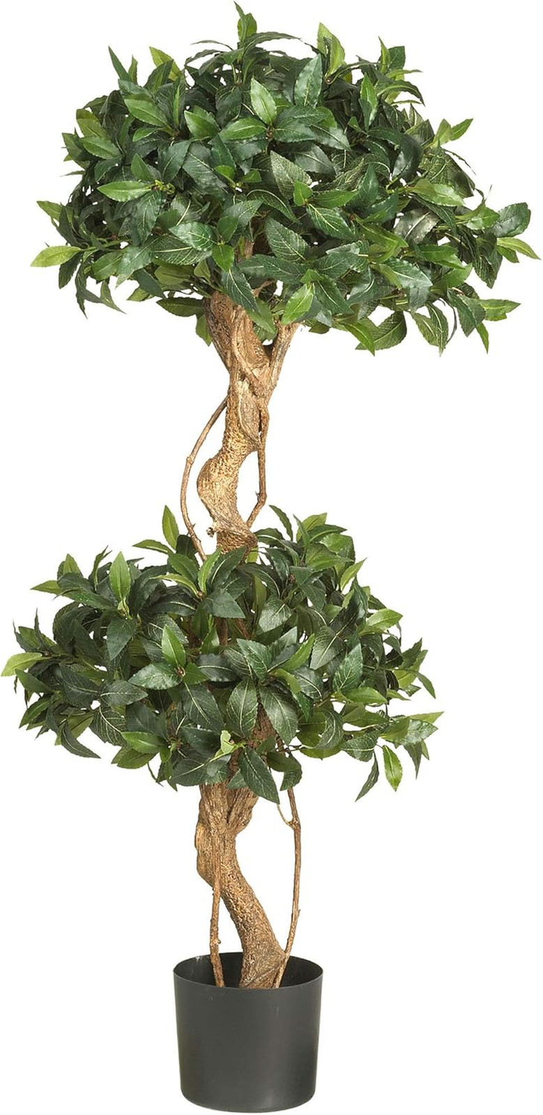 4Ft. Sweet Bay Double Ball Topiary Silk Tree – Lifelike Indoor Decor