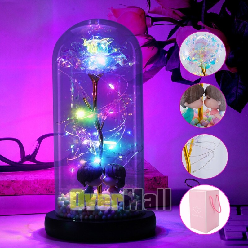 Birthday Gifts for Women,Christmas Rose Gifts for Mom,Women,Her,Wife,Grandma,LED