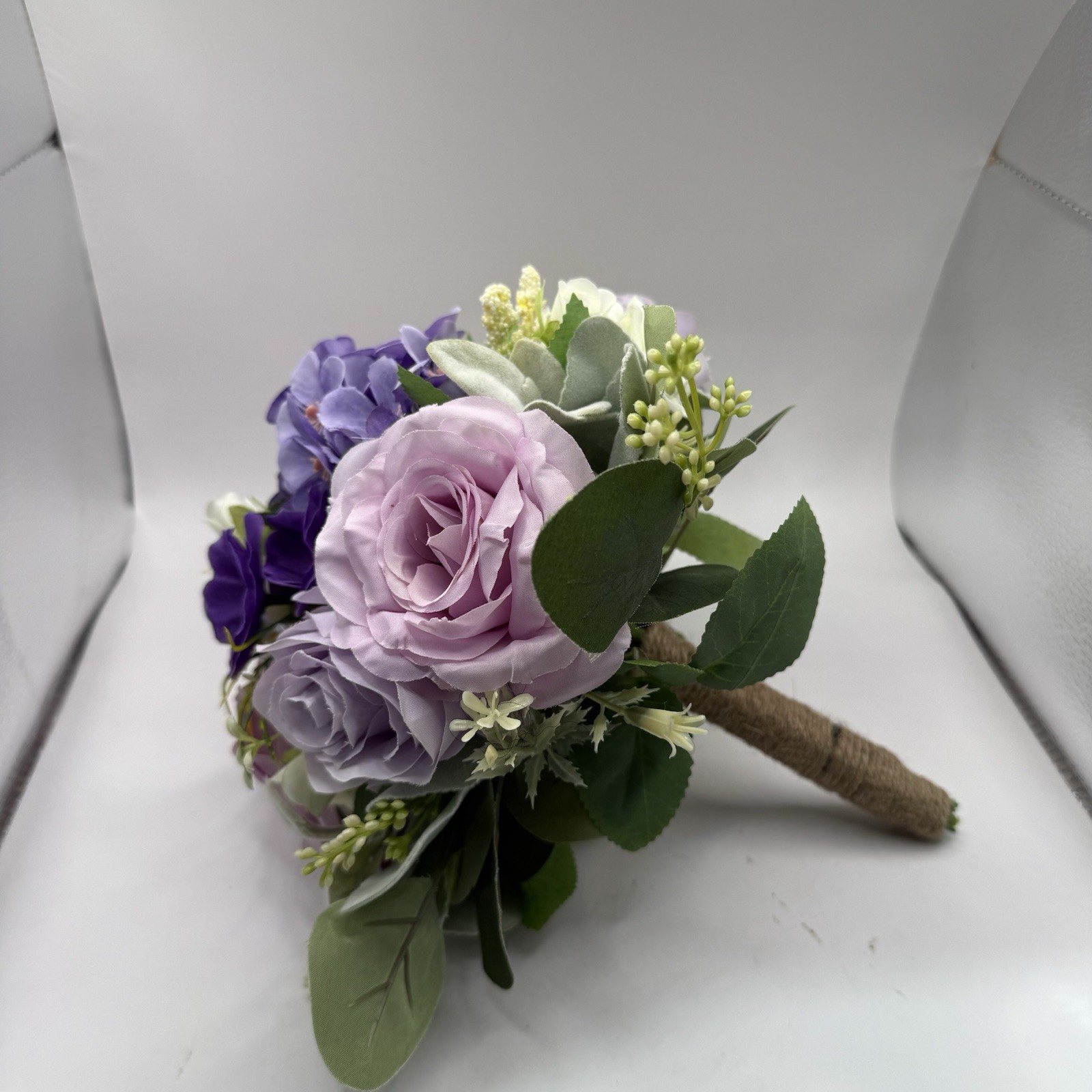 Wedding Bouquet Bride Bridal Bridesmaid Centerpiece Artificial Flowers Lilac