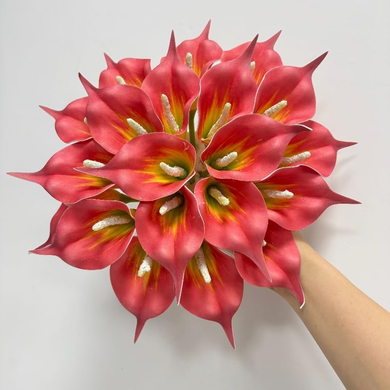 20 Pieces Calla Lily Artificial Flower Heads,Tropical Faux Flowers That Look …