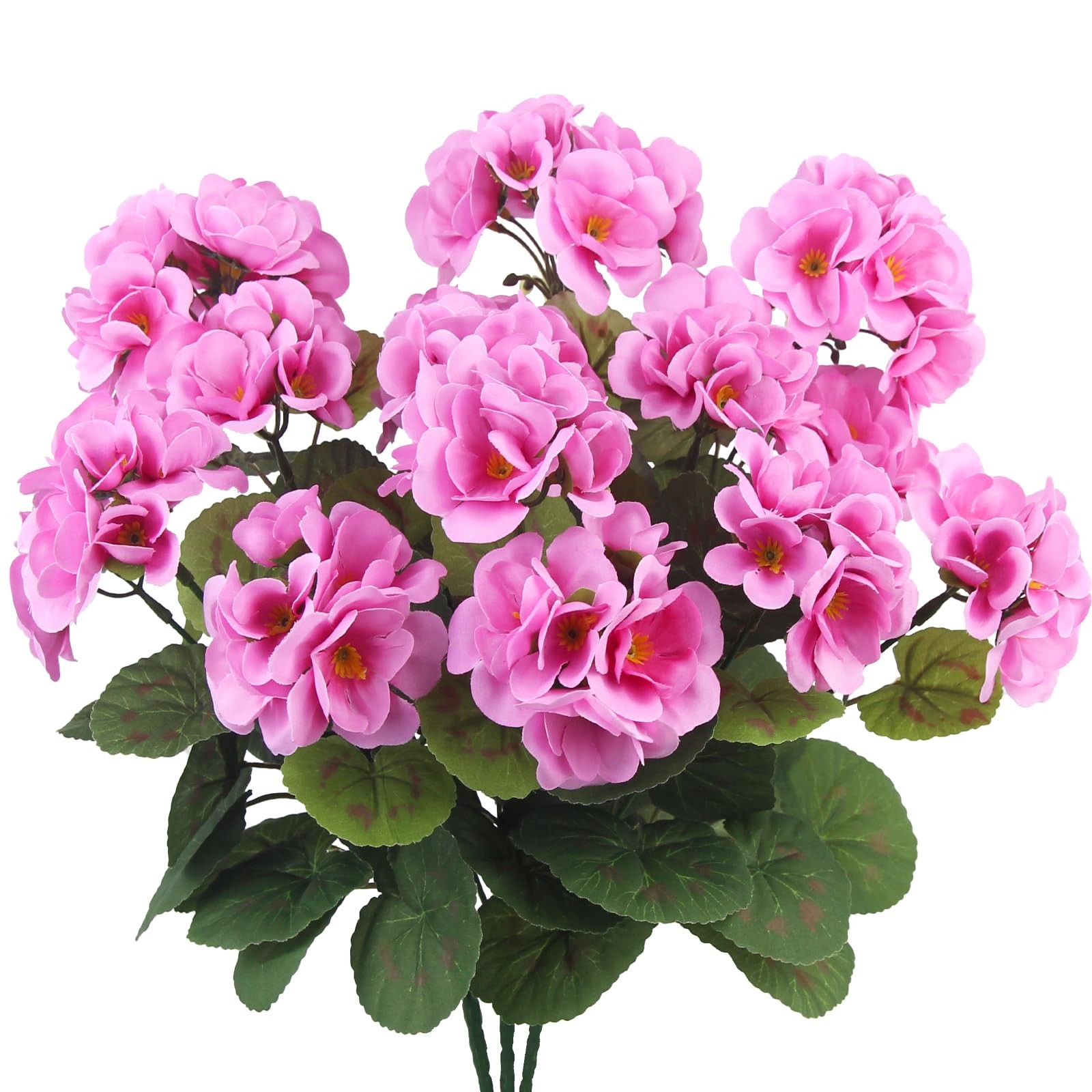 CITYES 3 Pcs Artificial Geraniums Flowers Silk Geraniums for Outdoors UV Resi…