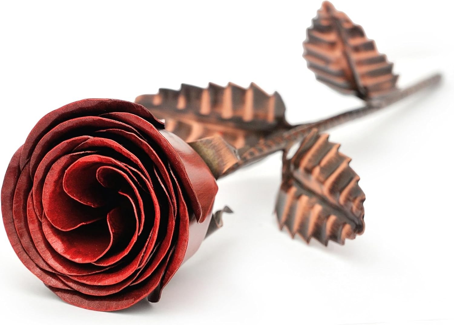 Bronze Anniversary Rose – 8th & 19th Wedding Anniversary Keepsake – Solid Coppe
