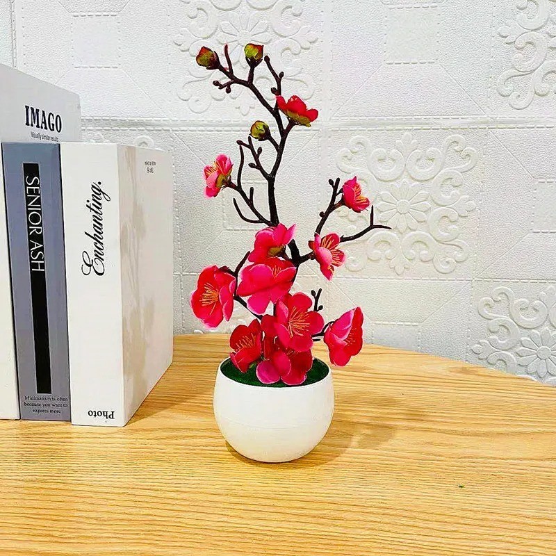30 Cm Artificial Plants Bonsai Small Tree Simulation Pot Plants Fake Flowers Tab