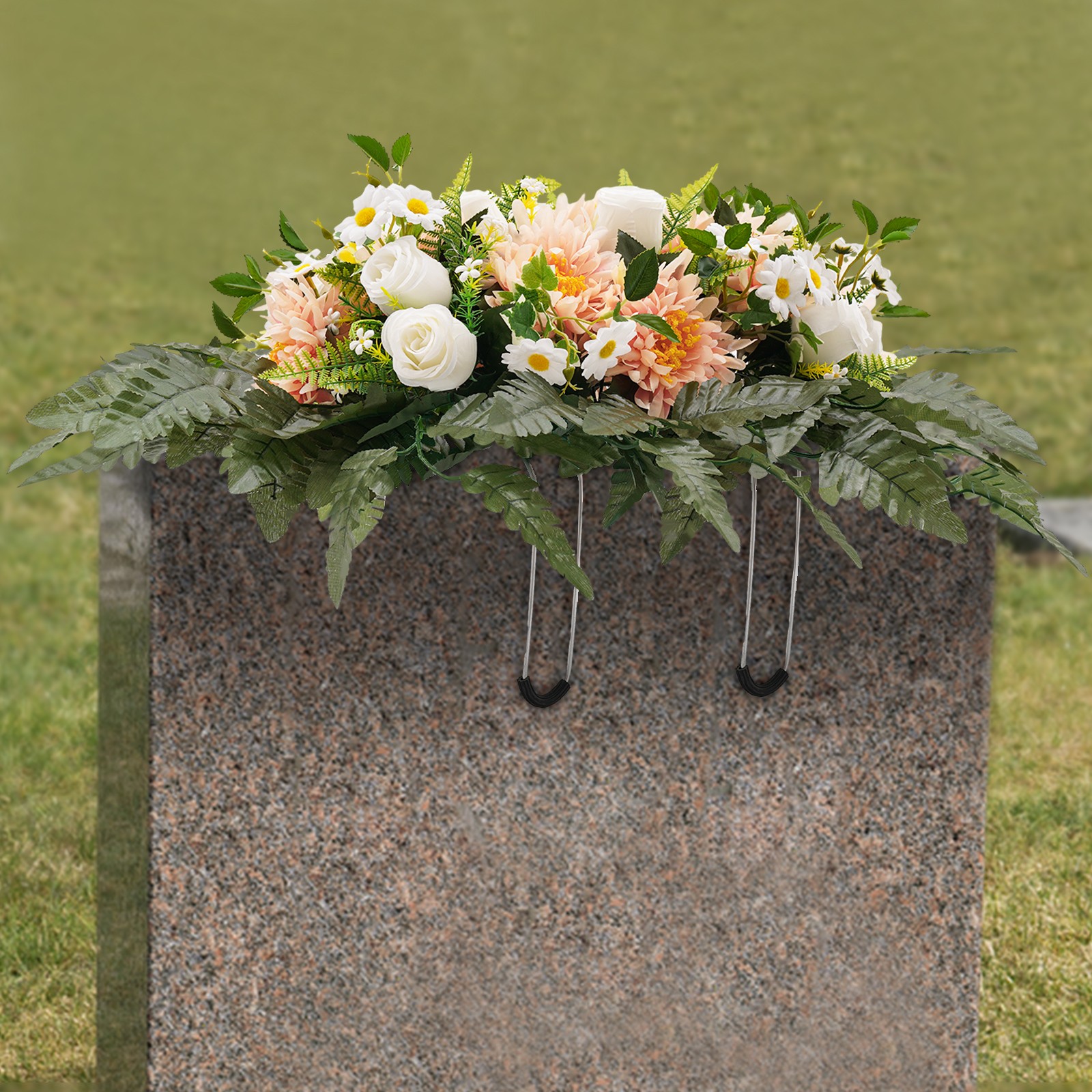 Artificial Realistic Flowers For Cemetery Memorial Wedding Decoration Outdoor