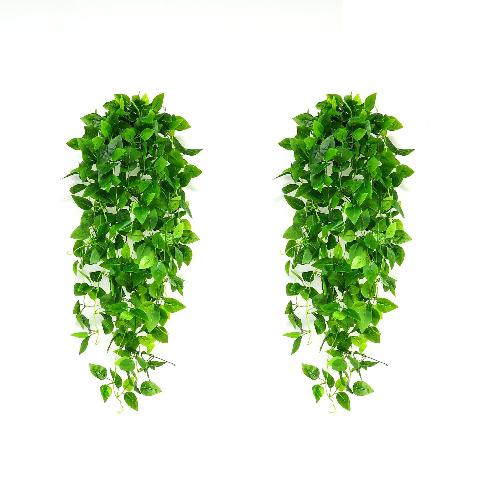 Fake Hanging Plants 2pcs Artificial Hanging Plant for Indoor Outdoor Faux Pot…
