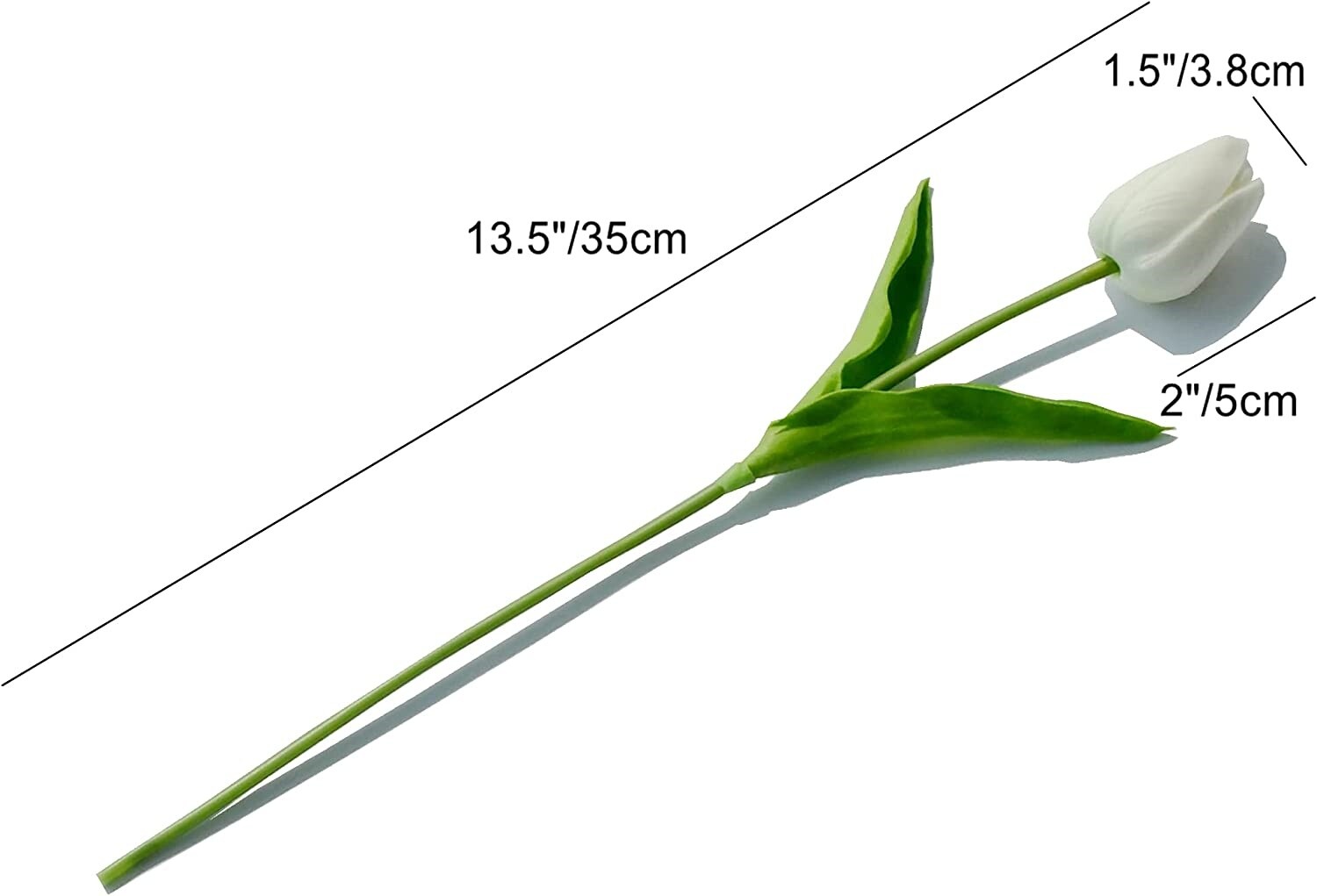 Flores Artificiales Simulación New Flor de tulipán Plantas Plástico De Seda NEW