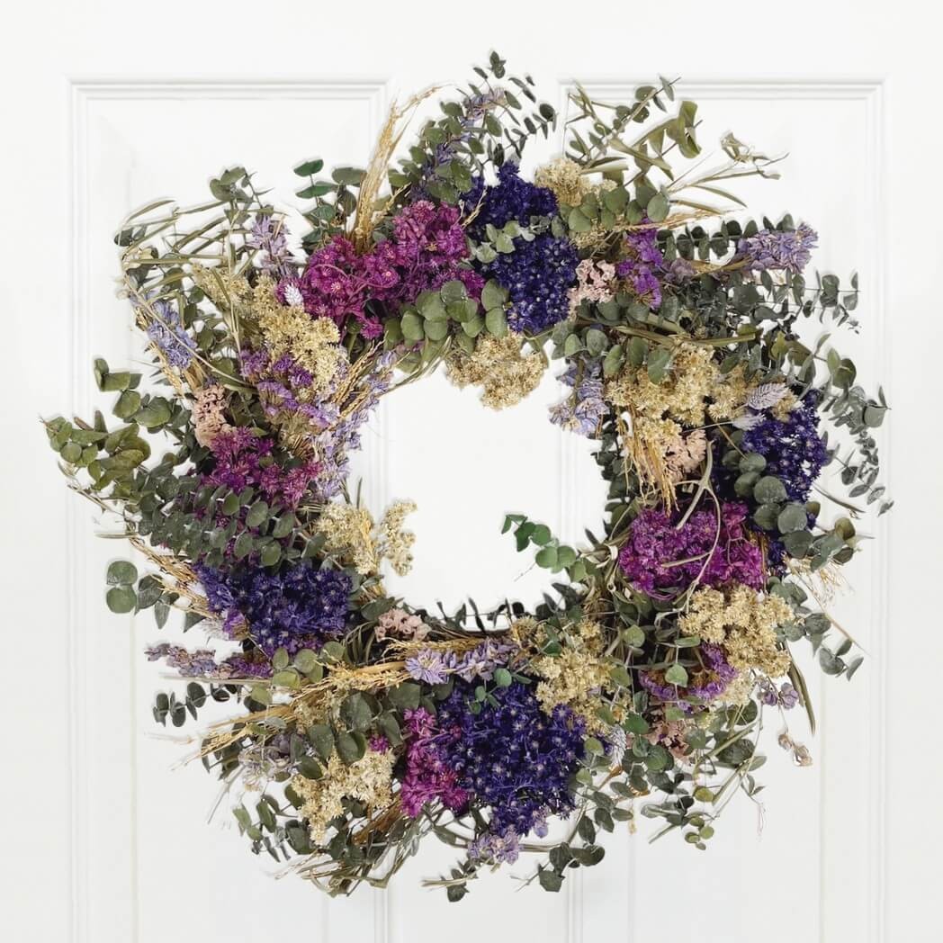 Andaluca Pasadena Magenta Floral Wreath