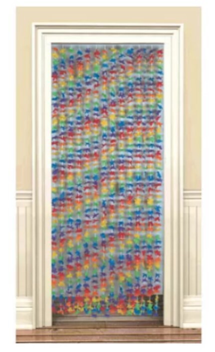 NR-Hawaiian Luau Door Curtain and Lei Garland for party