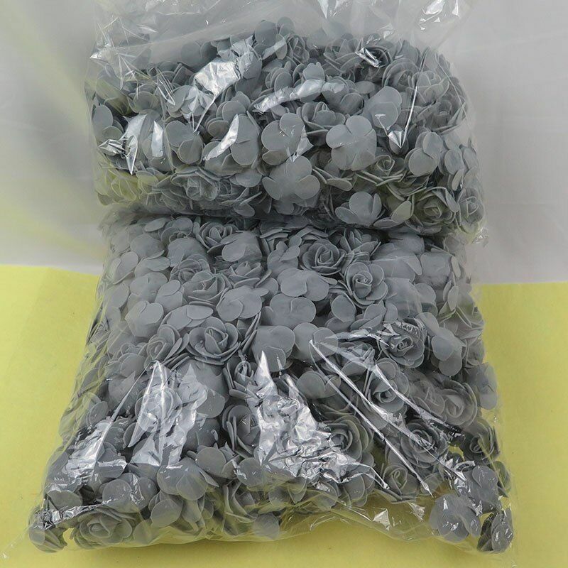 200-400pcs Artificial Foam Rose Head 3.5cm Flower For DIY Decor Valentine Gifts
