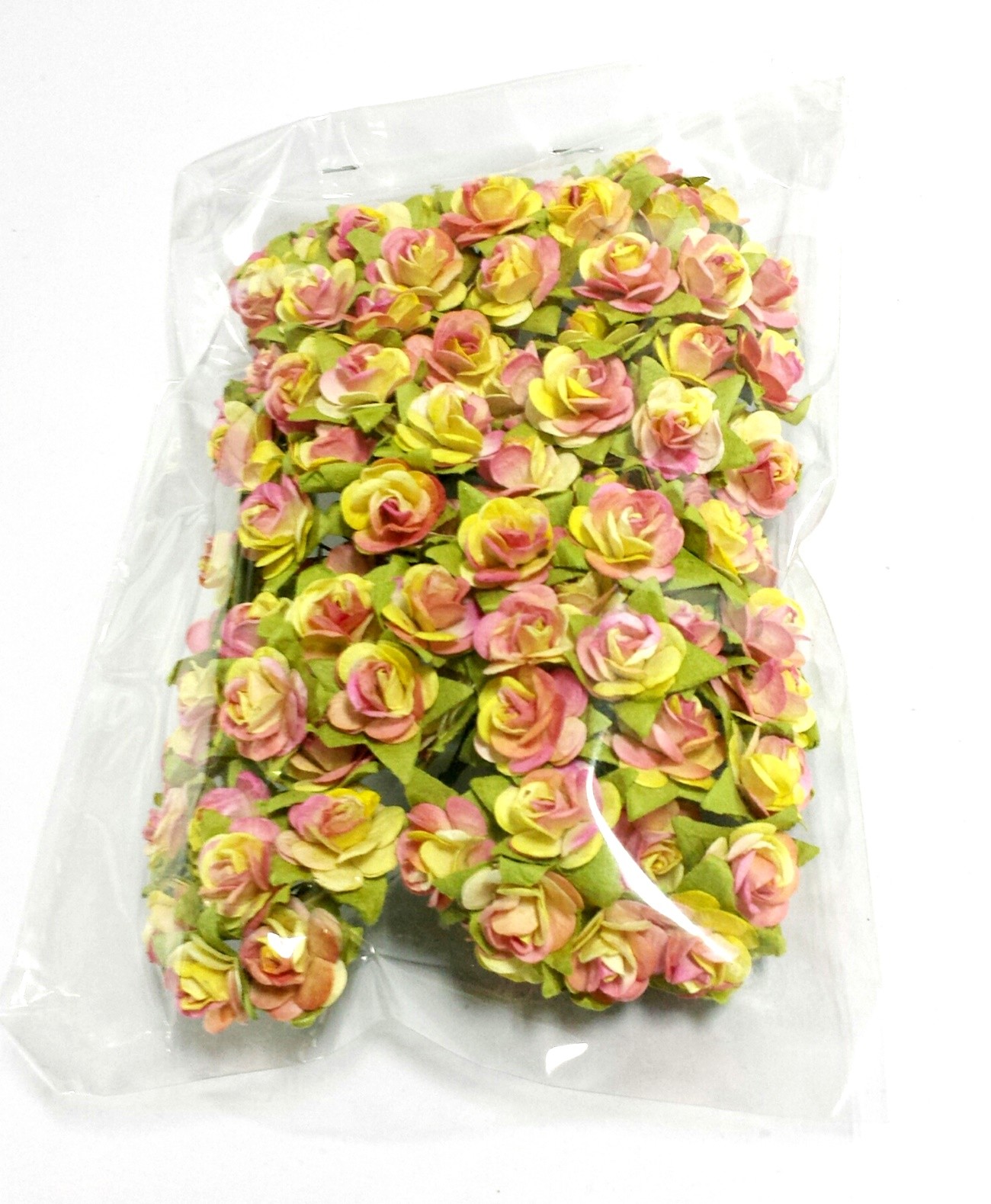 15 mm Mulberry Paper Rose Flower Craft Wedding Card Basket Scrapbooking DIY