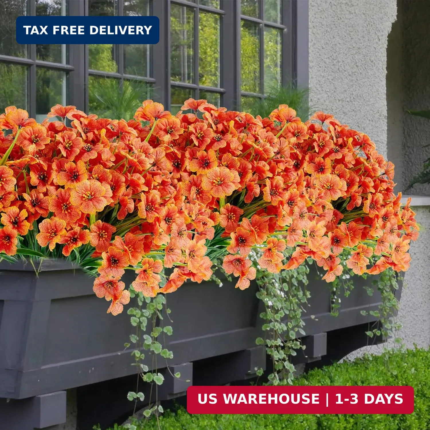 16 Bundles Artificial Mums Flowers for Outdorors, UV Protected No Fade Fall Flow