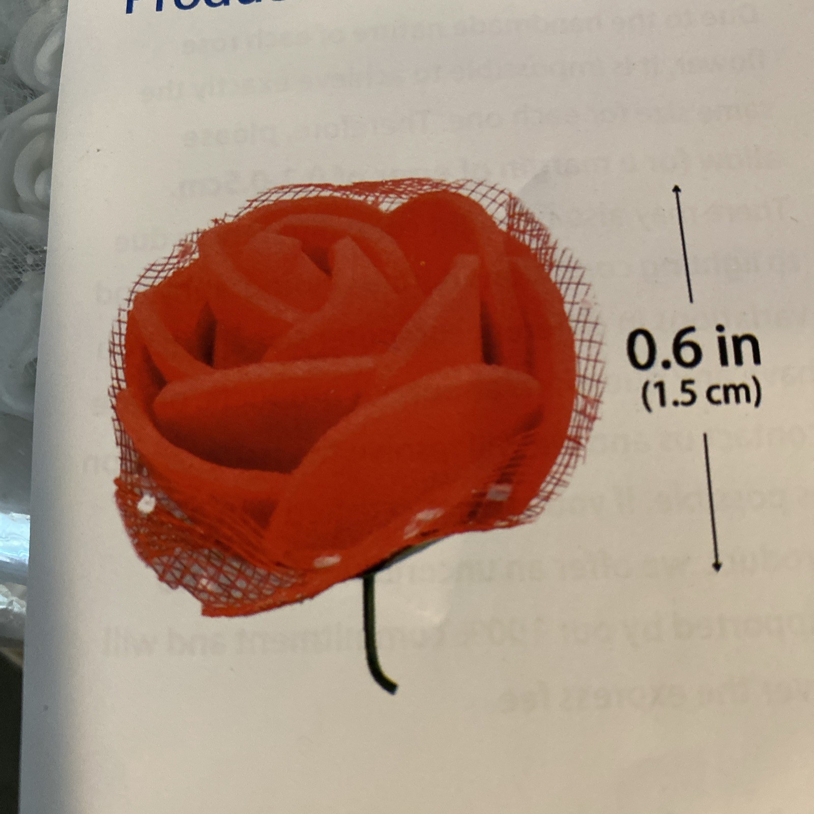 1000. PCS White. Artificial Foam Rose Heads 0.06 Faux Flowers For Crafts