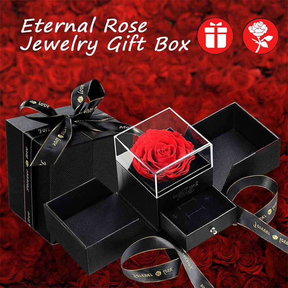 Preserved Rose Containers Eternal Flower Jewellery Surprise Box Valentine Gifts