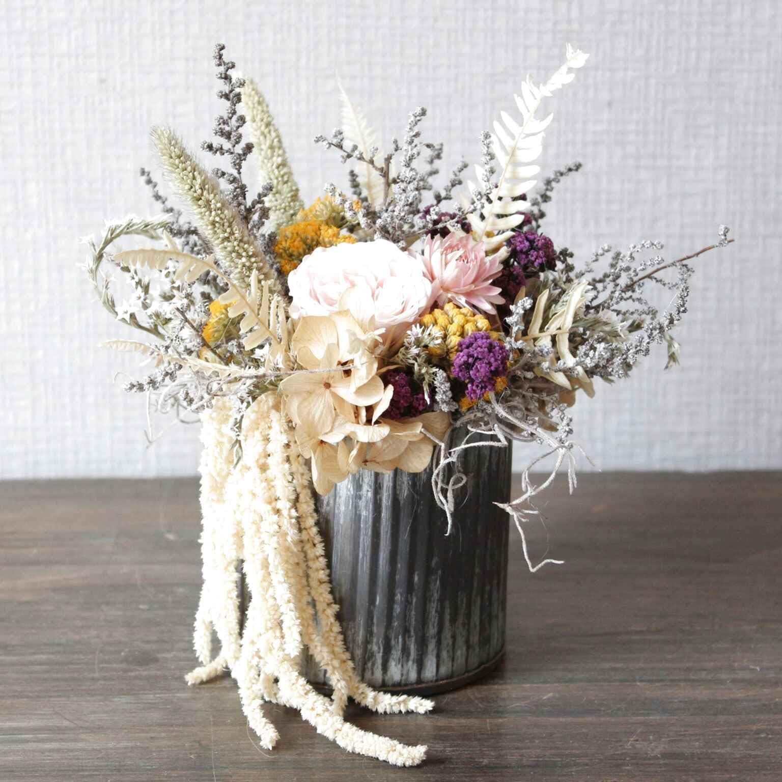5Pcs Dried Preserved Amaranthus Hanging Flowers 35 Inches White Wisteria Vine…