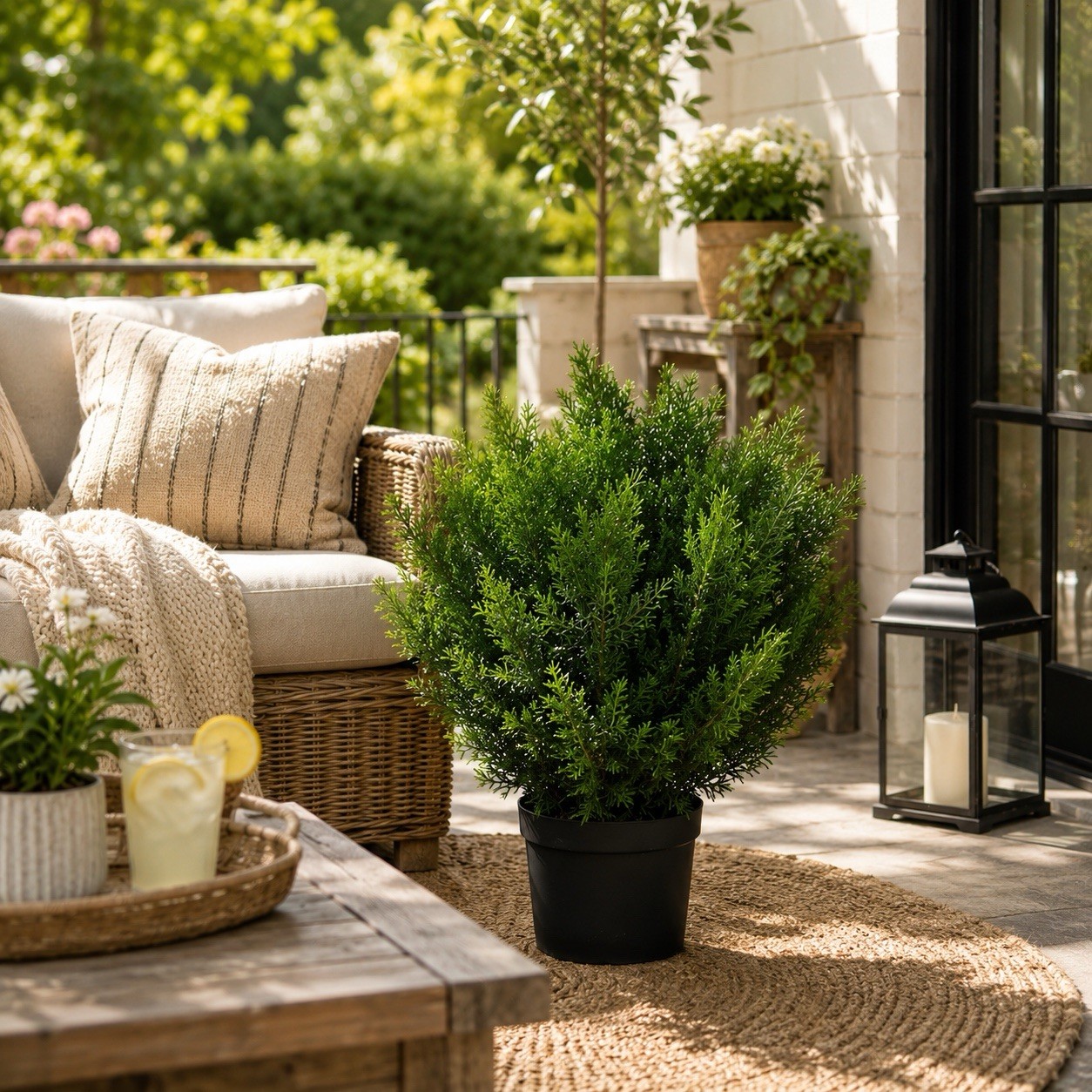 2’ Cedar Topiary Artificial Tree UV (Indoor/Outdoor) Home Decor. Retail $96