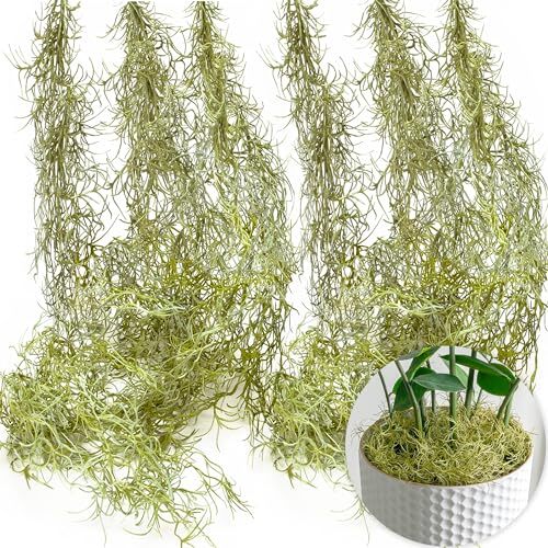 SEEKO Succulents Spanish Moss, Fake Moss for Artificial Assorted Sizes