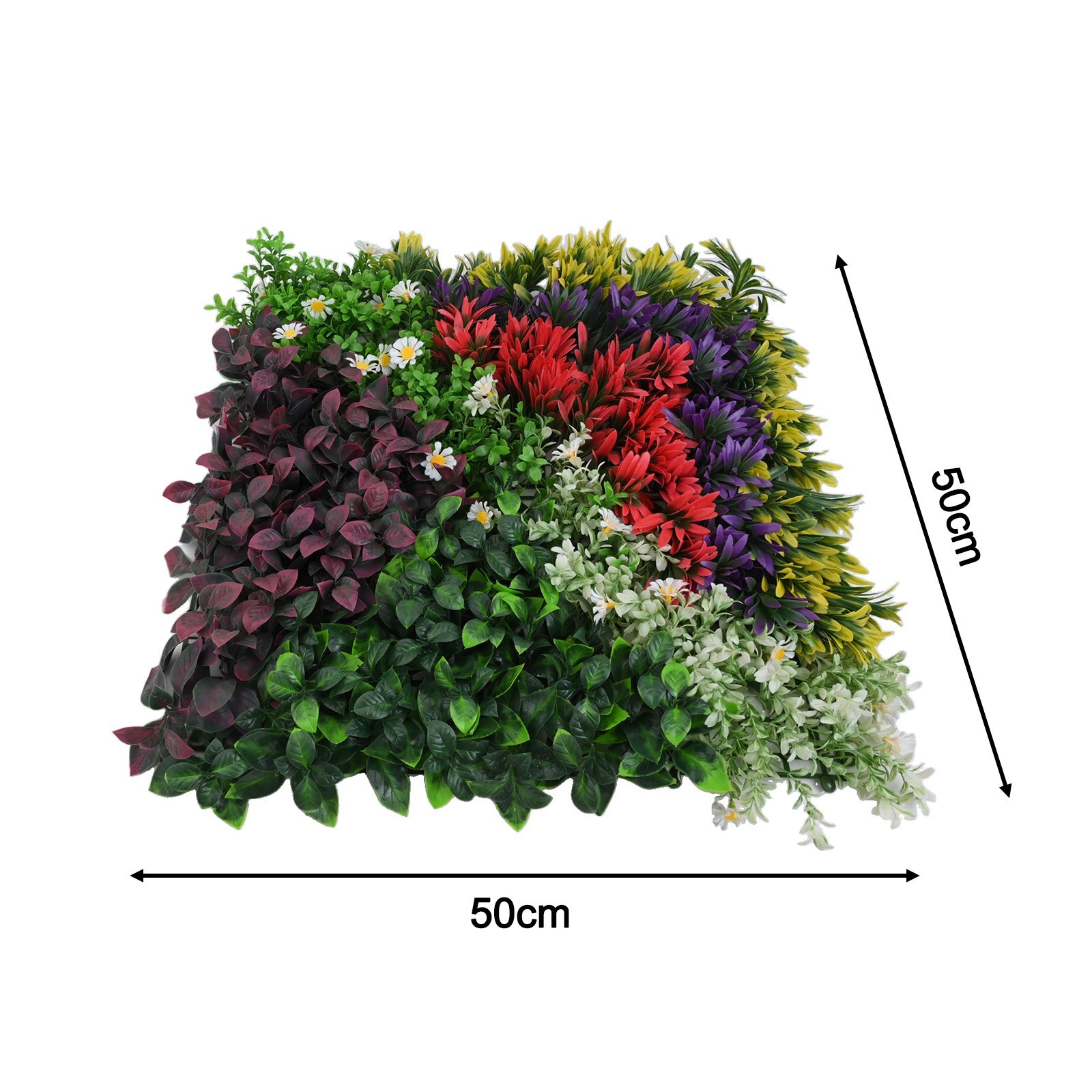 Maintain a Green Look Year round Artificial Plant Flower Wall Panels 50*50CM