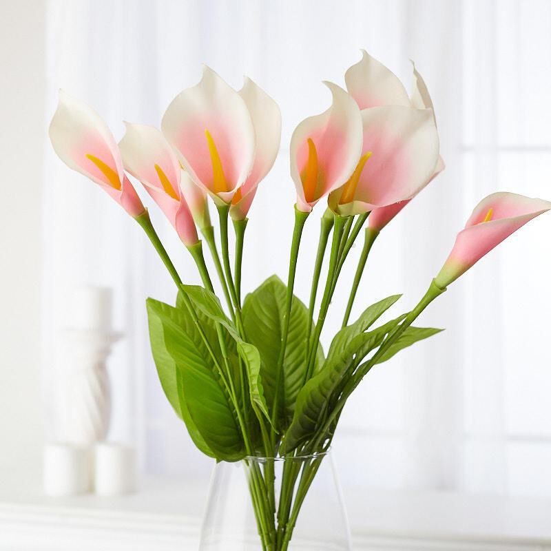 24″ Pink Artificial Calla Lily Decorative Floral Bush