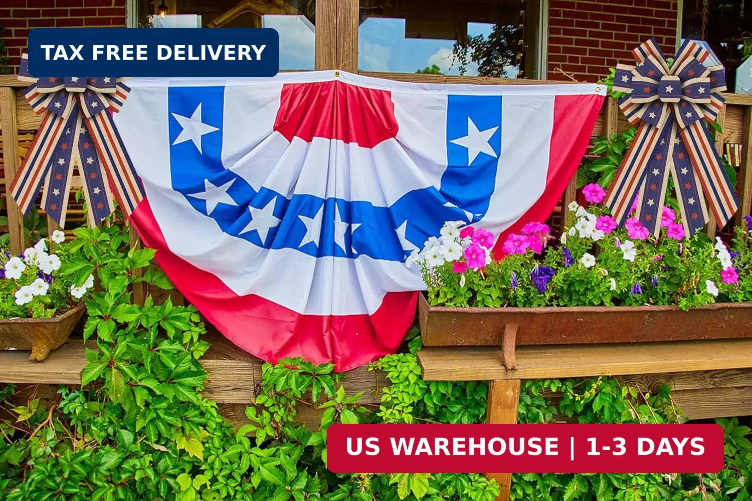 Independece Day Wreath Bows Patriotic Decor Bows for July 4th Wreath America Fla