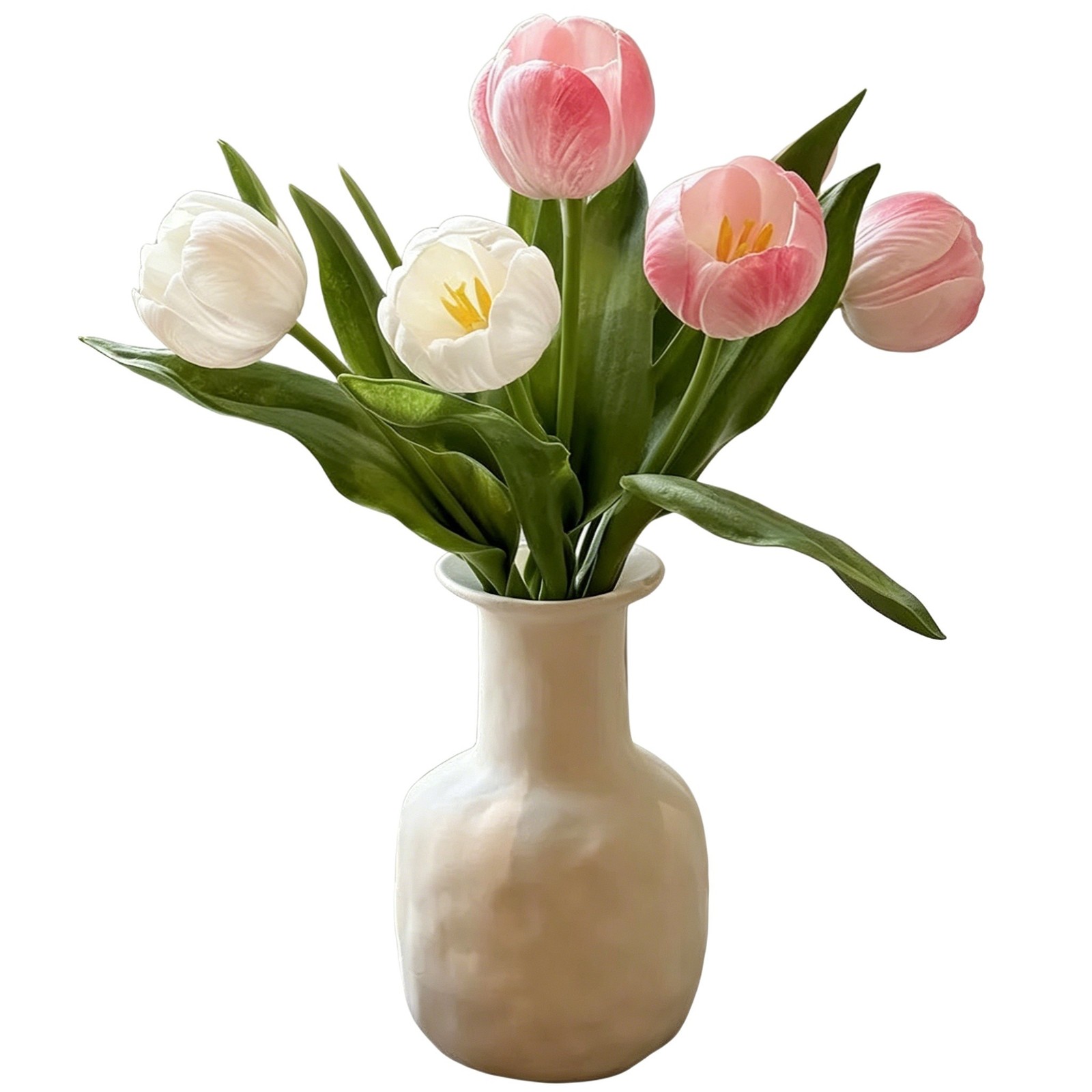 Realistic Looking Silk Tulips for Contemporary For Home Decoration Setup