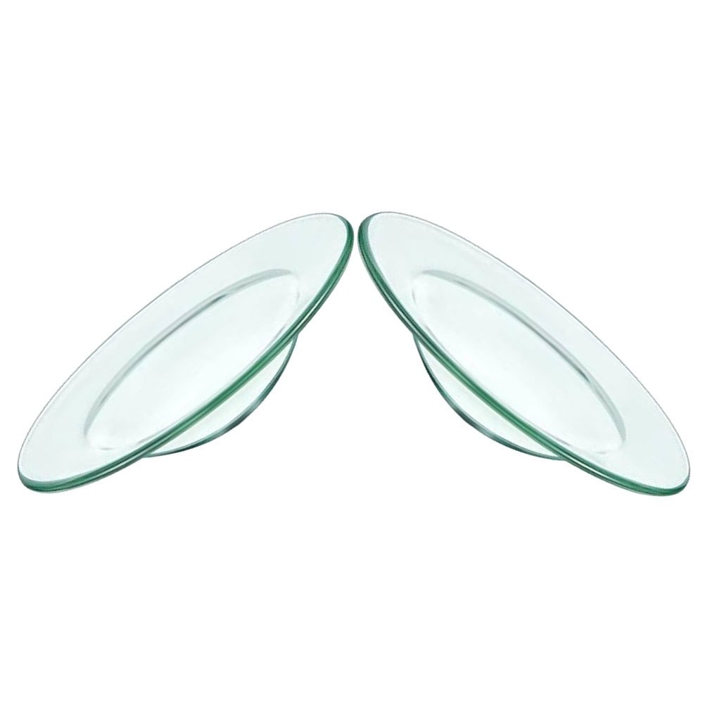 2Pcs Reusable Glass Wax Melt Plates for Candle Warmers Transparent and Sturdy