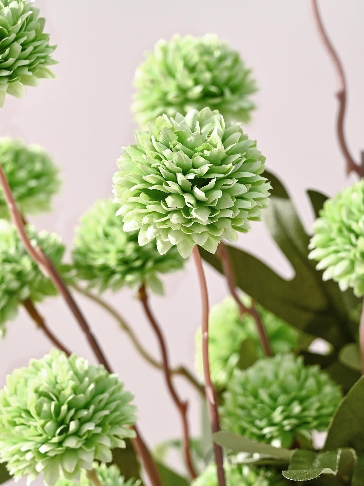 10pcs Fake Flowers, Artificial Pompon Mums , Bulk Faux Chrysanthemums Flowers…