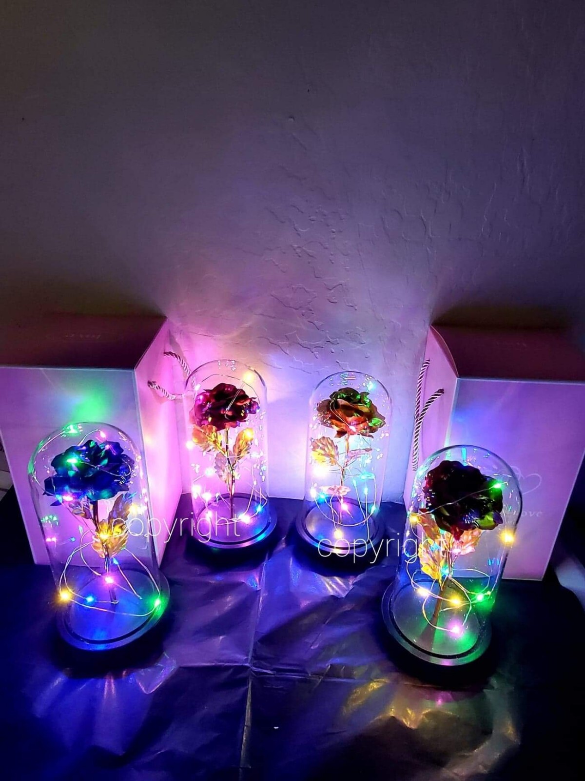 Eternal Rose Flower LED Enchanted Galaxy Rose Girlfriend Valentine’s Gift