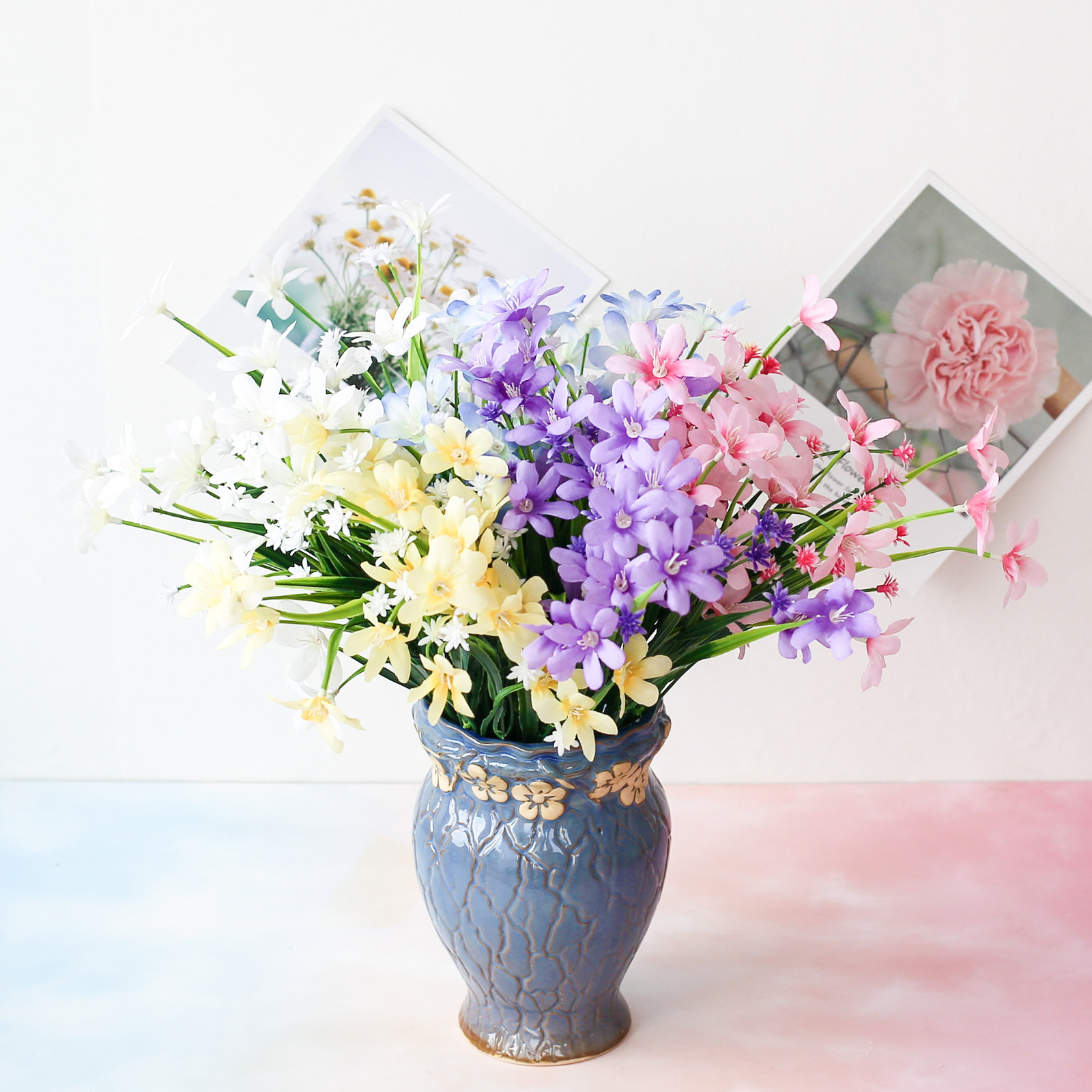 US Artificial Flowers Fake Plant Outdoor Floral Greenery Grass BUY 2 GET 2 FREE