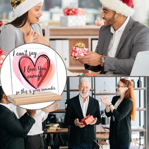 I Love You Gifts for Her Him, I Can’t Say Acrylic Plaque Sign, Valentines Day