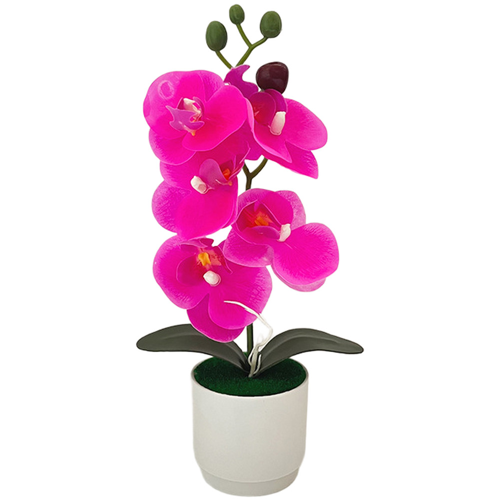 for Nordic Style Phalaenopsis Artificial Flower Potted Plant for Bedroom Decor